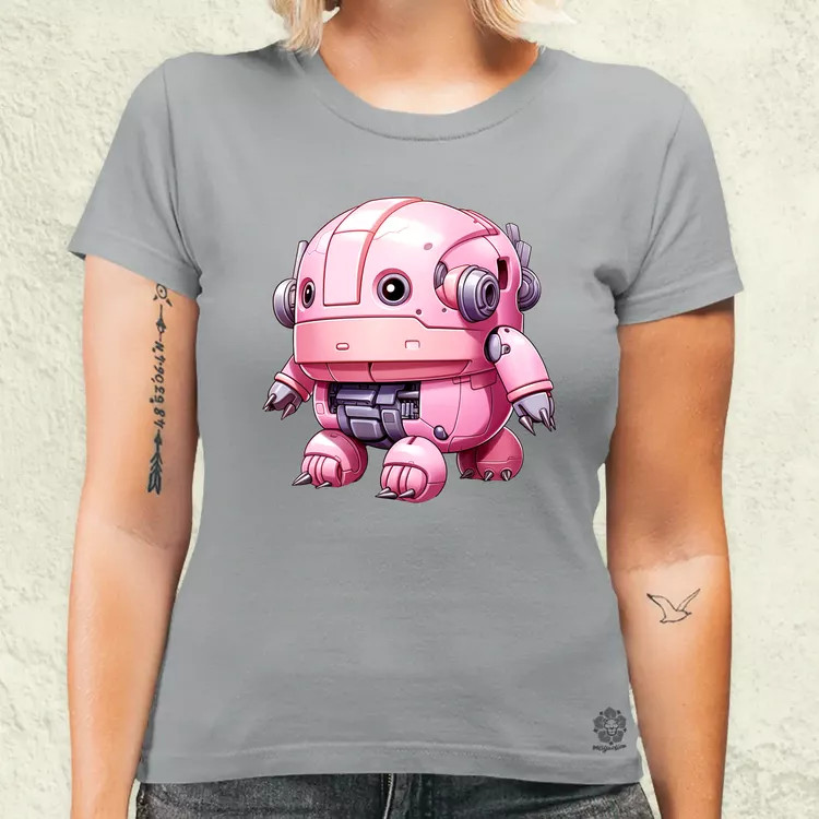 Pink baby robot v1 női póló