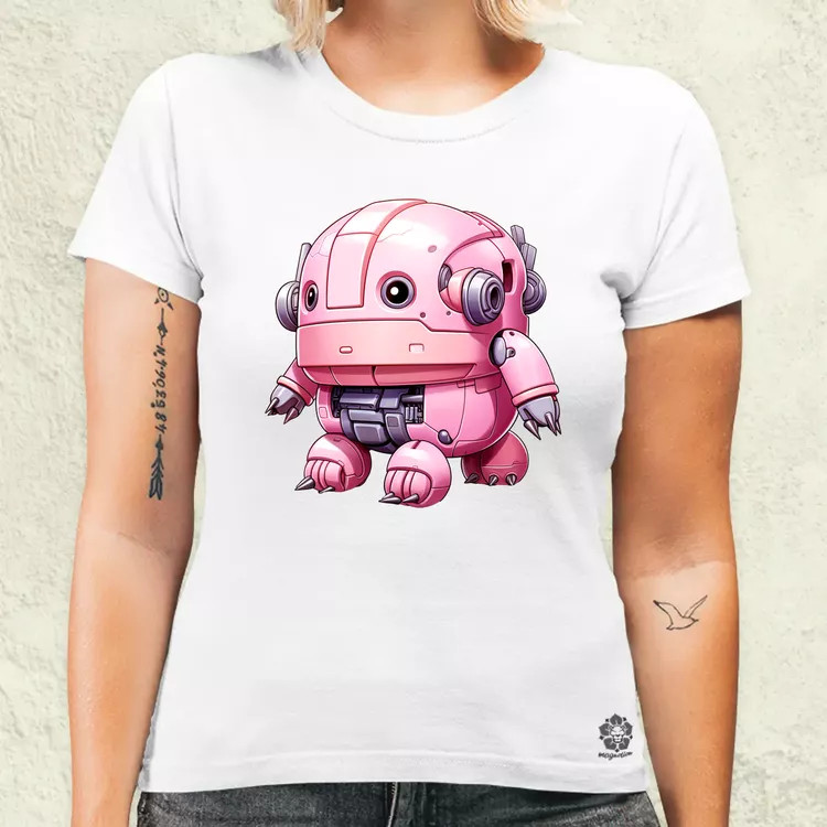 Pink baby robot v1 női póló