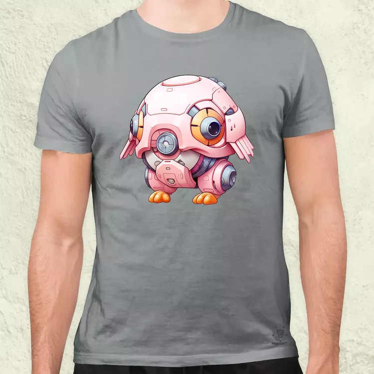 Pink baby robot v2 férfi póló