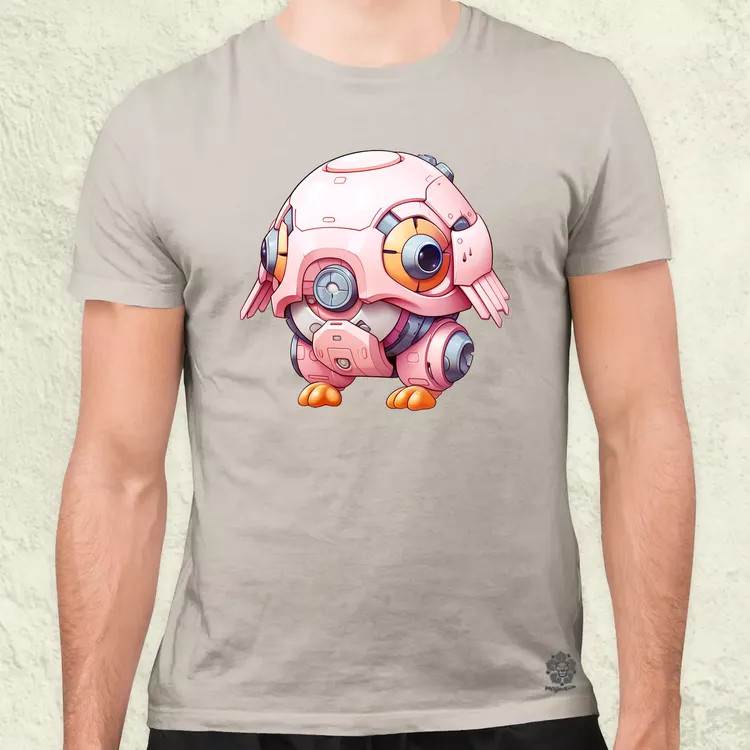Pink baby robot v2 férfi póló