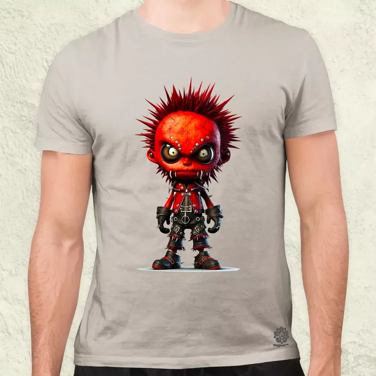 Piros punk srác v1 férfi póló