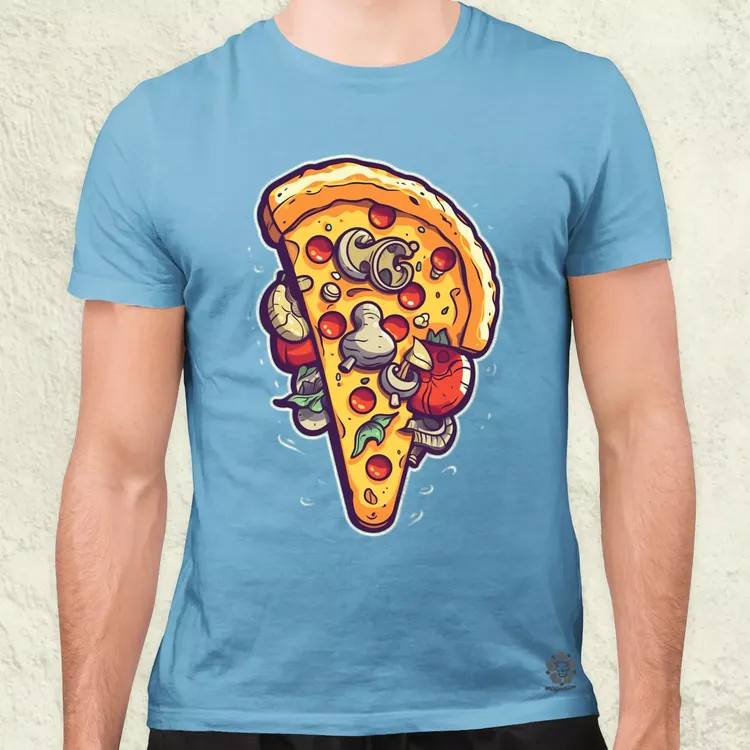 Pizzaszelet v1 férfi póló