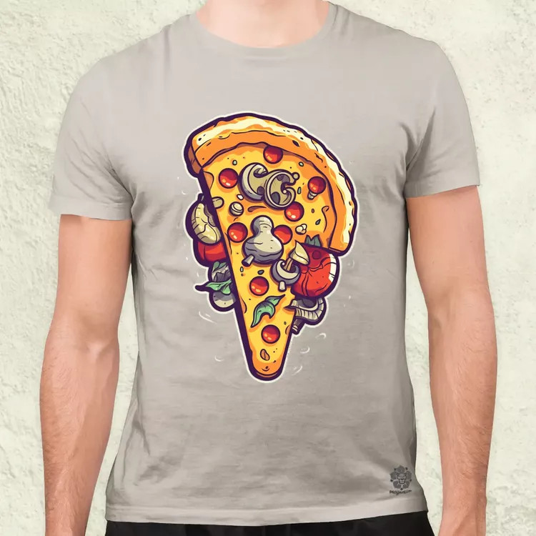 Pizzaszelet v1 férfi póló