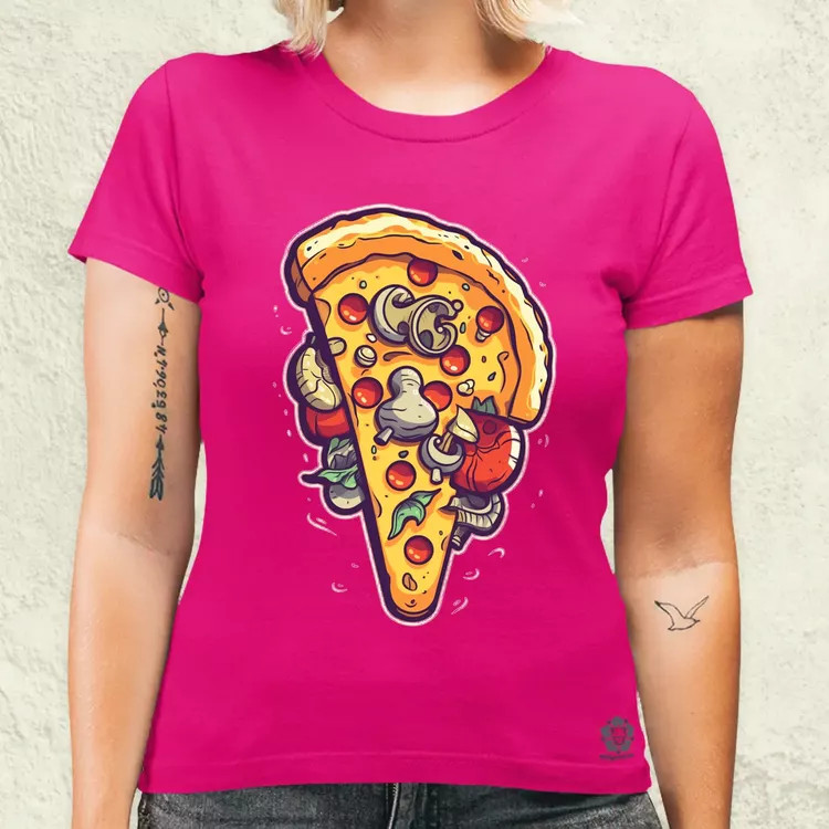 Pizzaszelet v1 női póló
