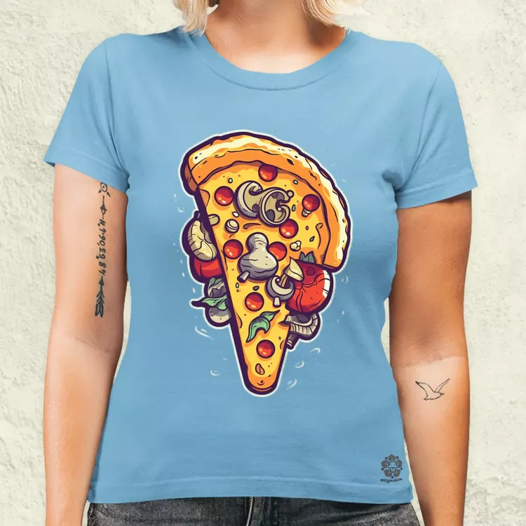 Pizzaszelet v1 női póló