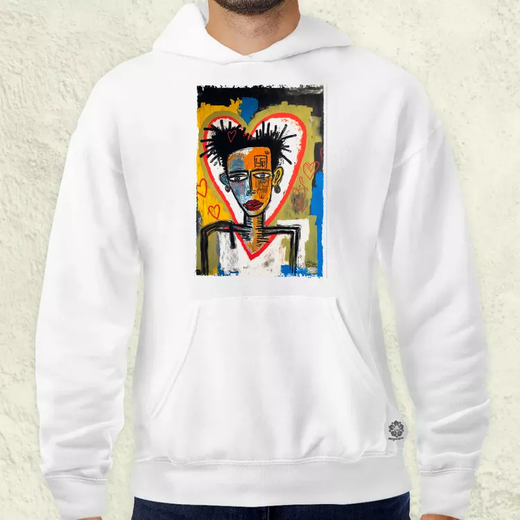 Basquiat digitális művészet v2 férfi pulóver