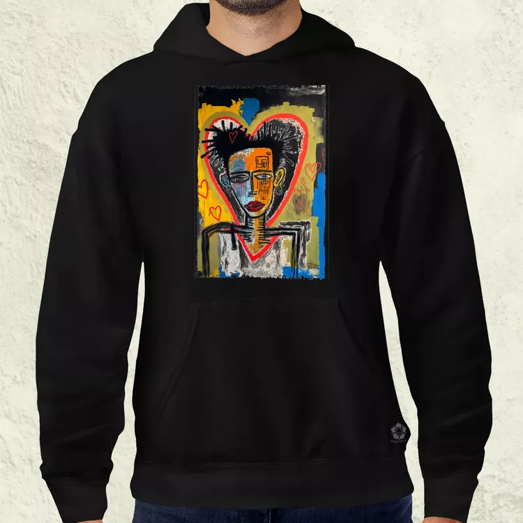Basquiat digitális művészet v2 férfi pulóver