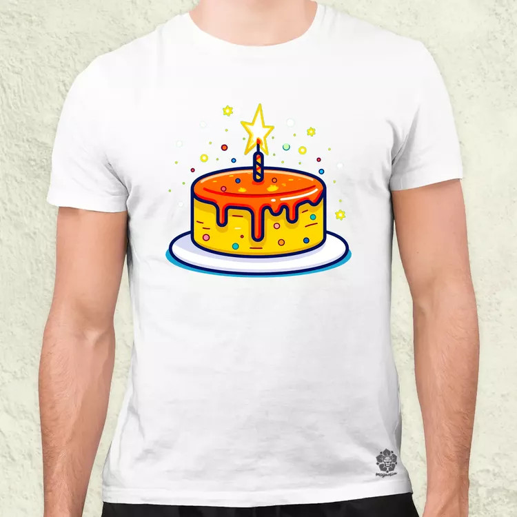 Vektor torta v4 férfi póló