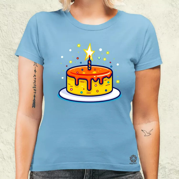 Vektor torta v4 női póló