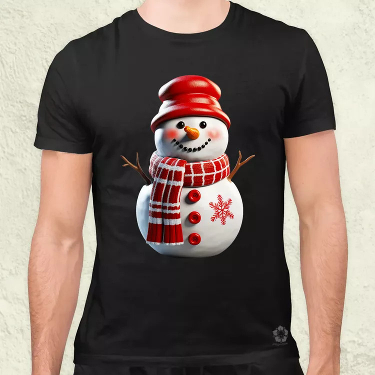 XMAS hóember v1 férfi póló