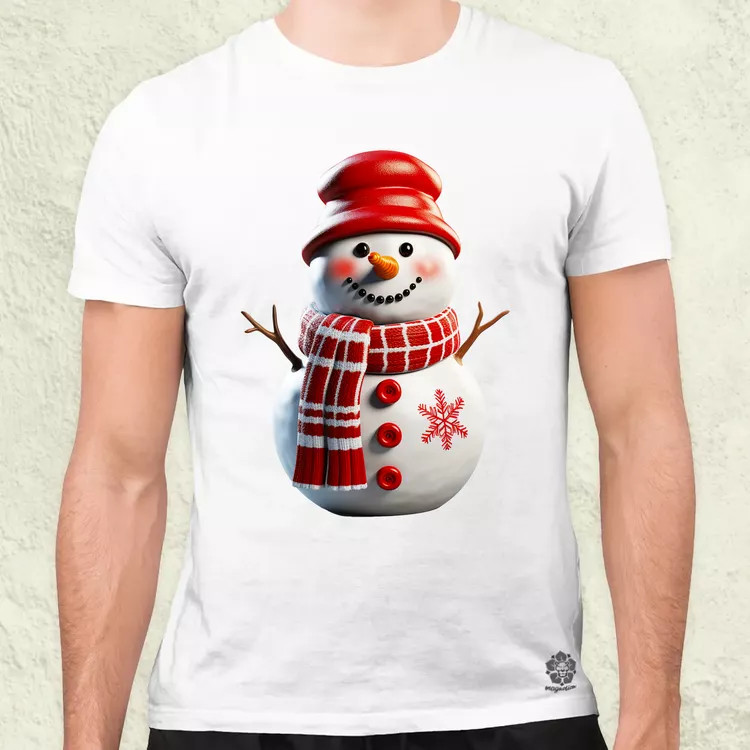 XMAS hóember v1 férfi póló