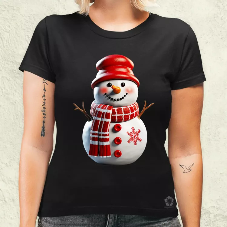 XMAS hóember v1 női póló