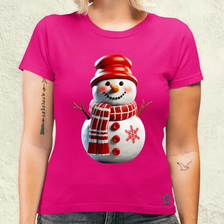 XMAS hóember v1 női póló