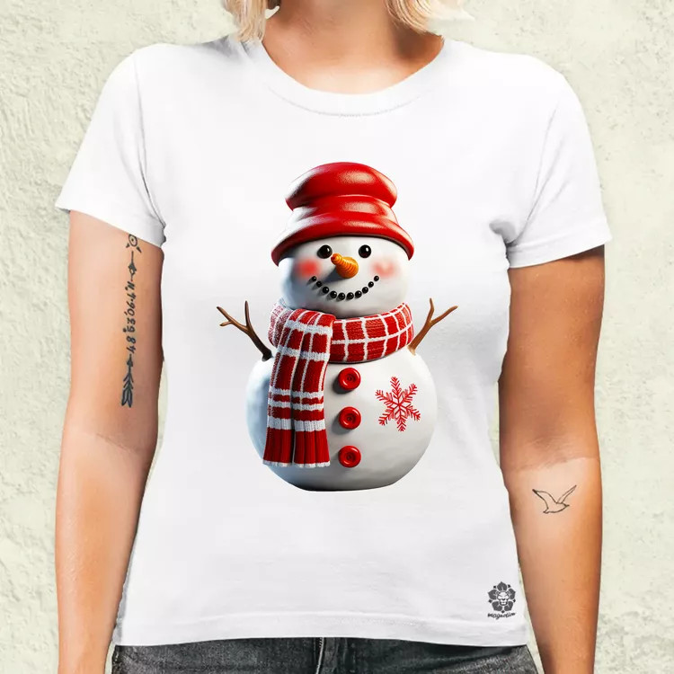XMAS hóember v1 női póló
