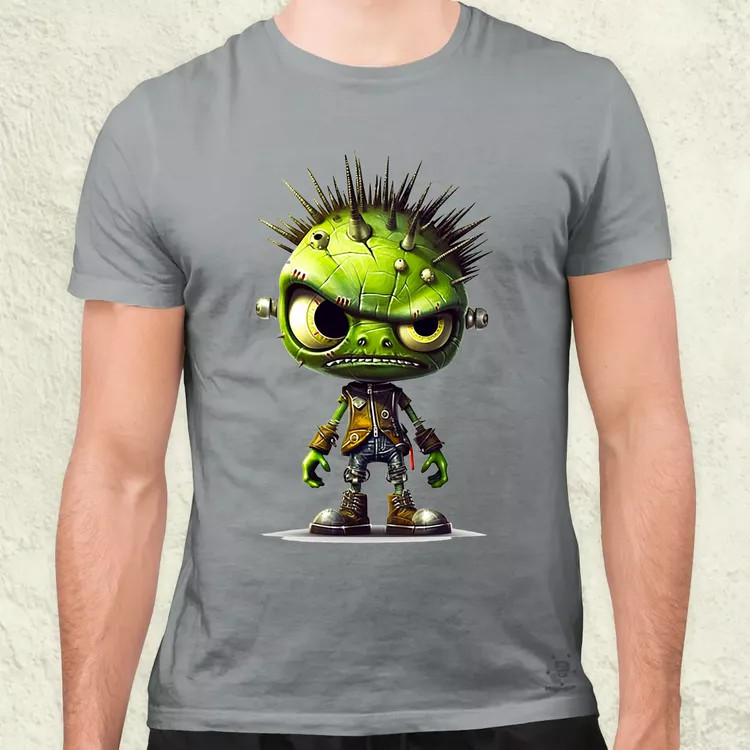 Zöld punk srác v1 férfi póló