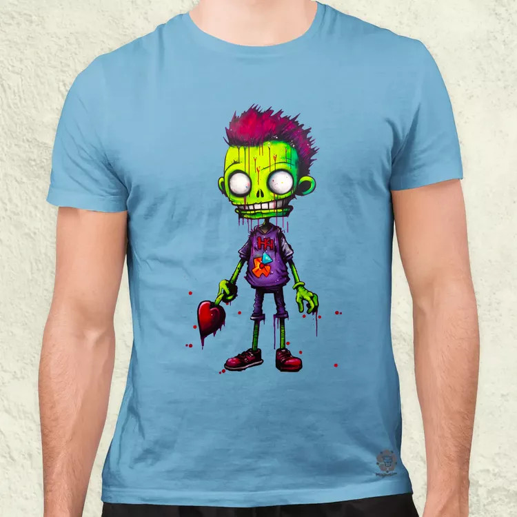 Zöld zombi v1 férfi póló
