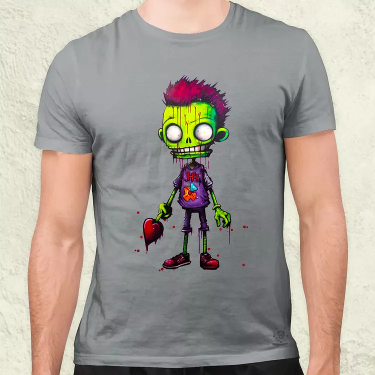Zöld zombi v1 férfi póló