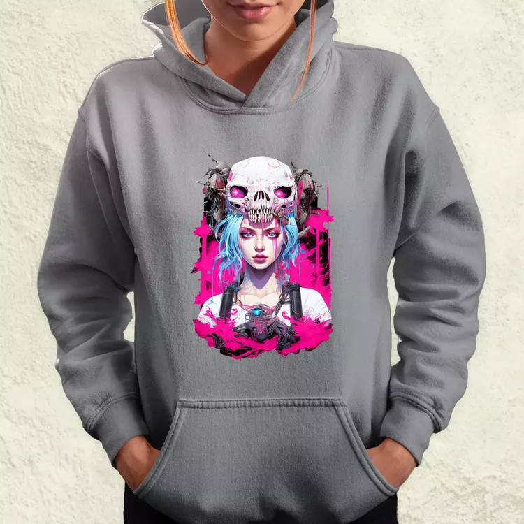 Anime cyberpunk fantázia v2 női pulóver