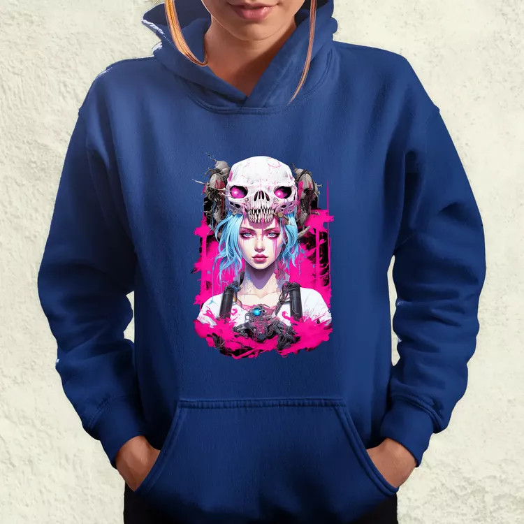 Anime cyberpunk fantázia v2 női pulóver