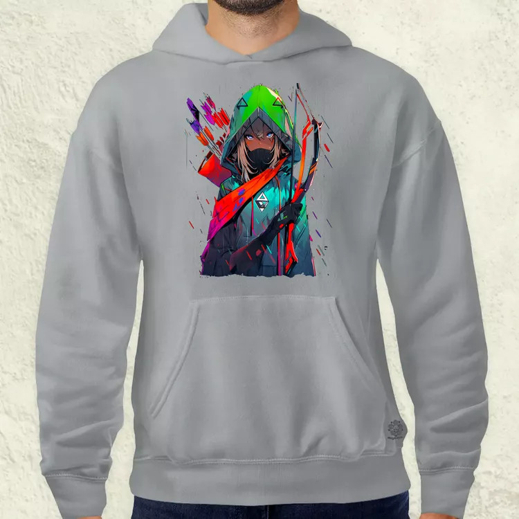 Anime íjász v1 férfi pulóver