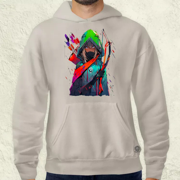 Anime íjász v1 férfi pulóver