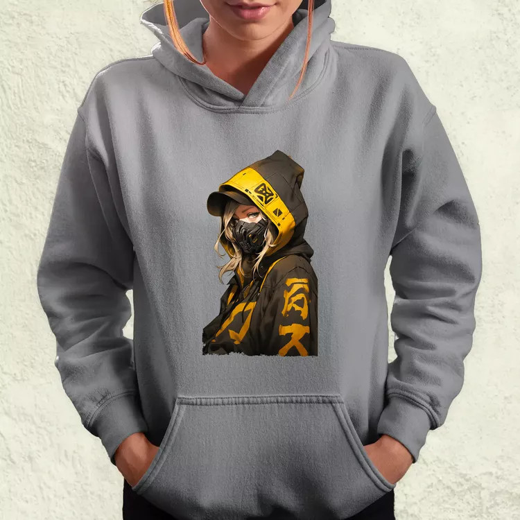 Anime lány pózol v1 női pulóver