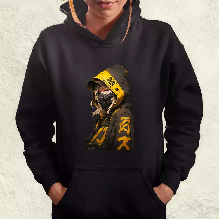 Anime lány pózol v1 női pulóver