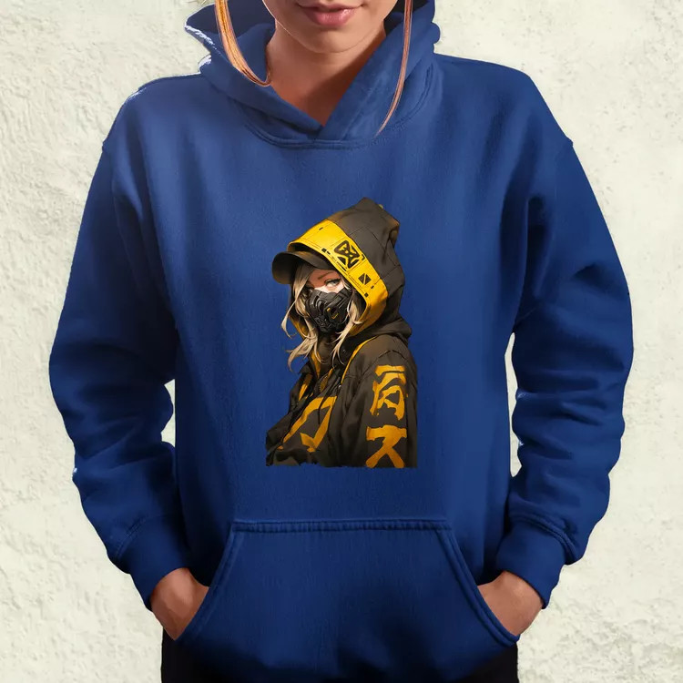 Anime lány pózol v1 női pulóver