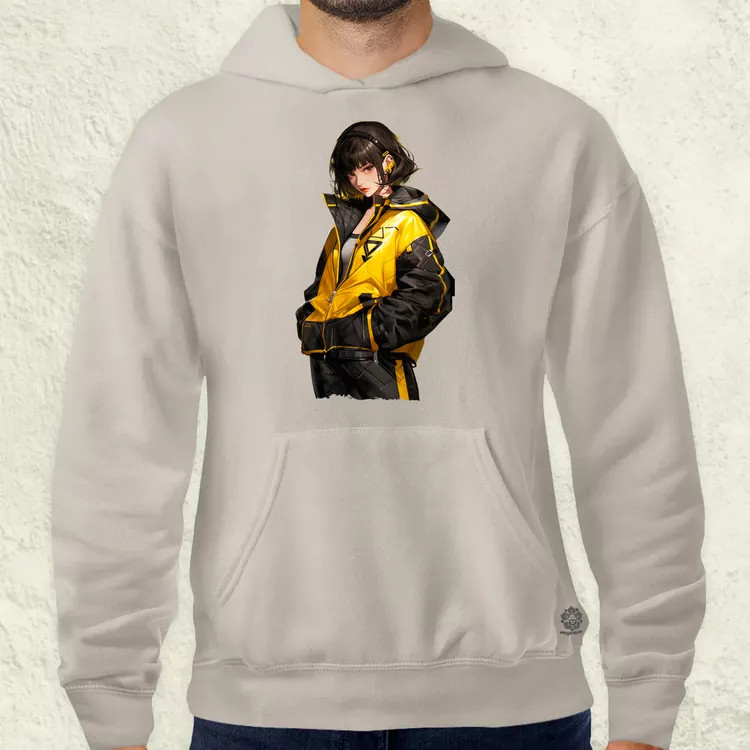 Anime lány pózol v2 férfi pulóver