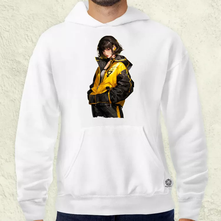 Anime lány pózol v2 férfi pulóver