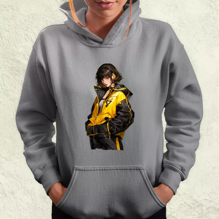 Anime lány pózol v2 női pulóver