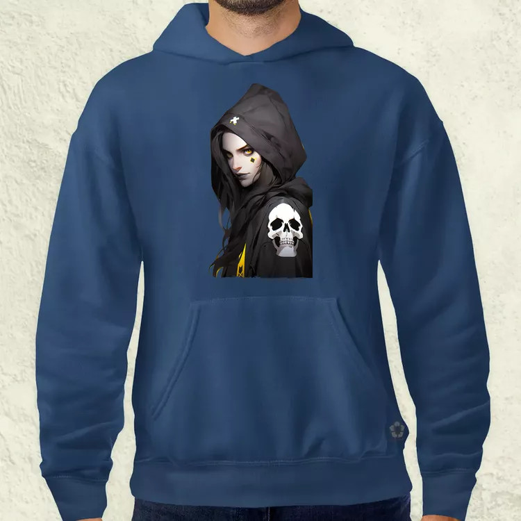 Anime lány pózol v3 férfi pulóver