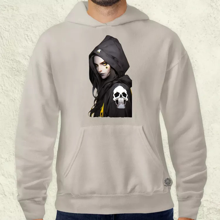Anime lány pózol v3 férfi pulóver