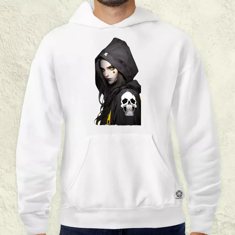 Anime lány pózol v3 férfi pulóver
