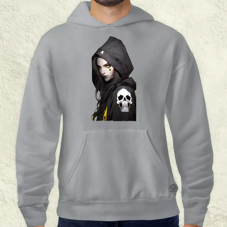 Anime lány pózol v3 férfi pulóver