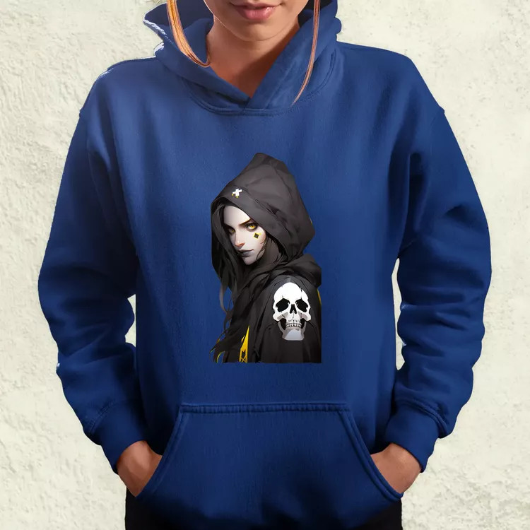 Anime lány pózol v3 női pulóver