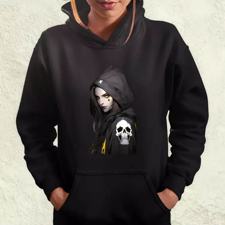 Anime lány pózol v3 női pulóver