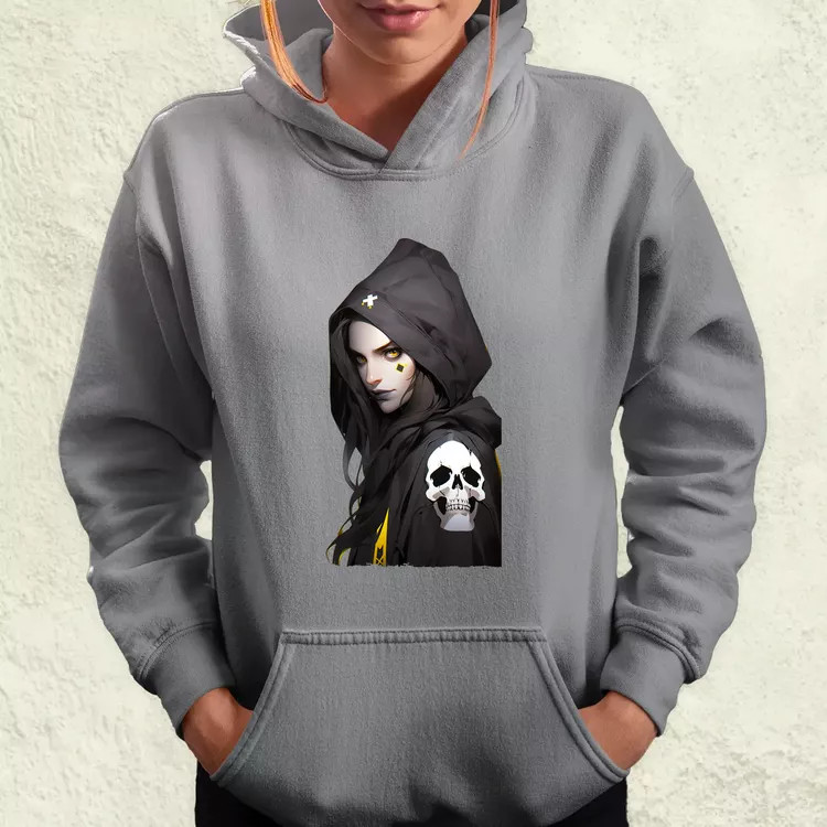 Anime lány pózol v3 női pulóver