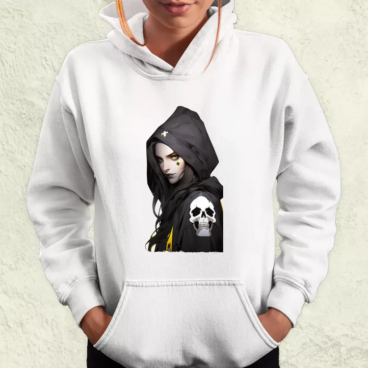 Anime lány pózol v3 női pulóver