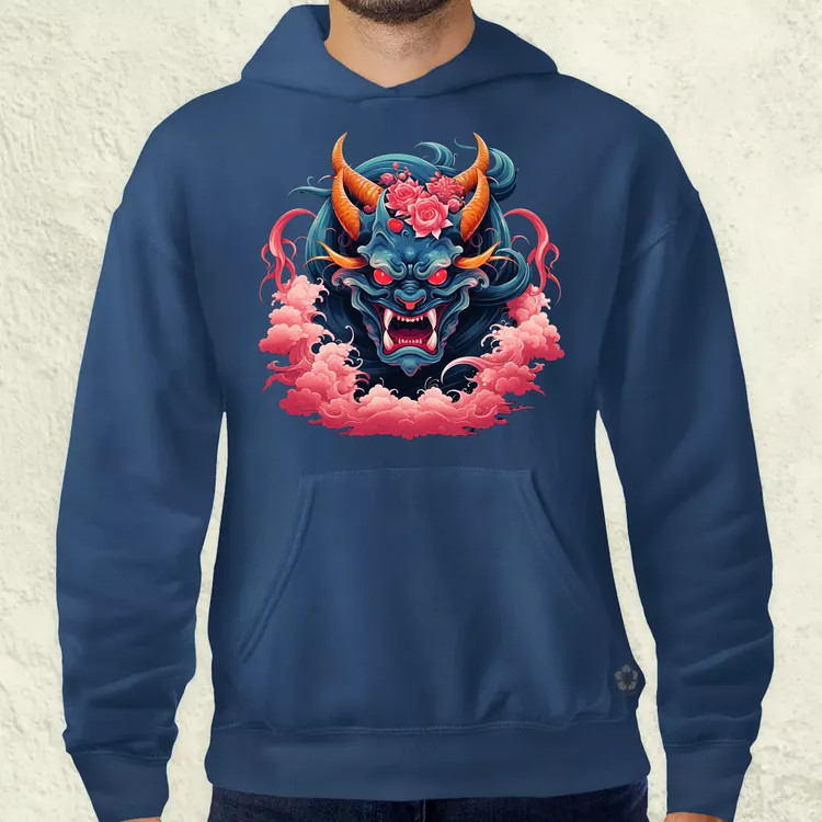 Anime Oni maszk v1 férfi pulóver