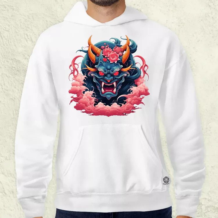 Anime Oni maszk v1 férfi pulóver