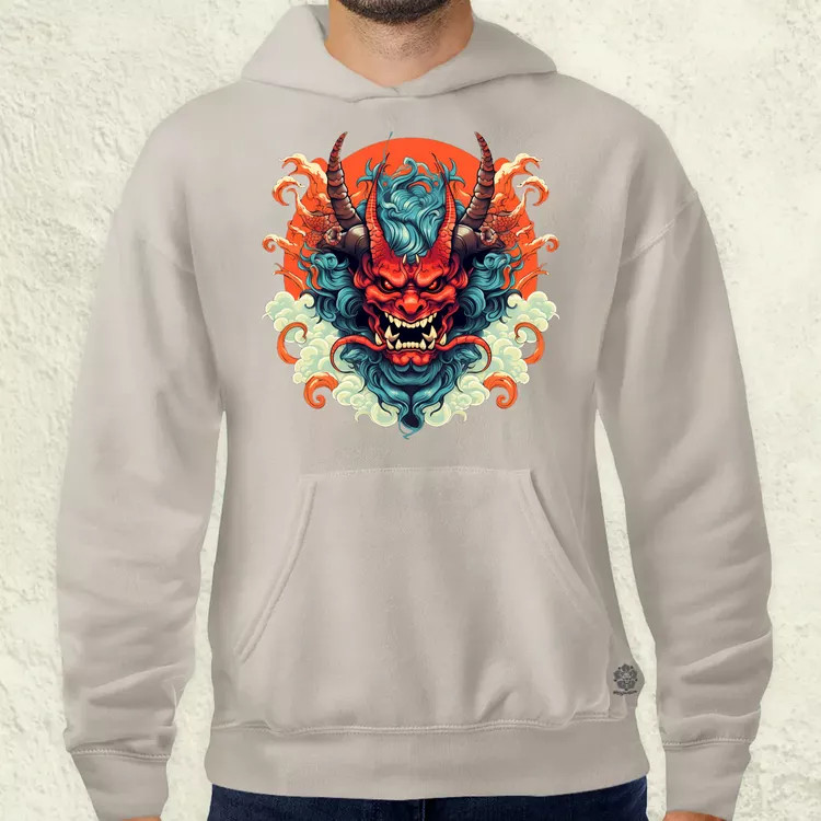 Anime Oni maszk v2 férfi pulóver