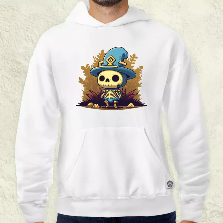 Chibi csontváz férfi pulóver