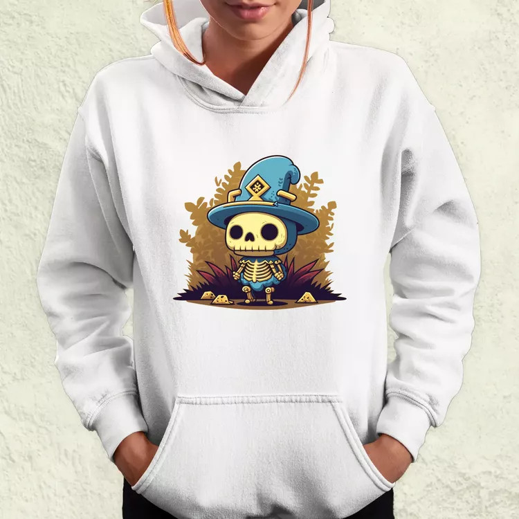 Chibi csontváz női pulóver