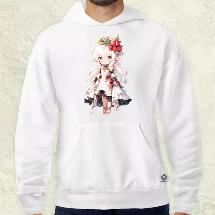Chibi elf hercegnő v1 férfi pulóver