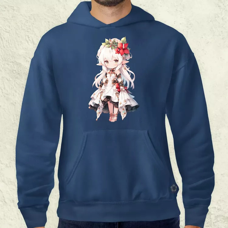 Chibi elf hercegnő v1 férfi pulóver