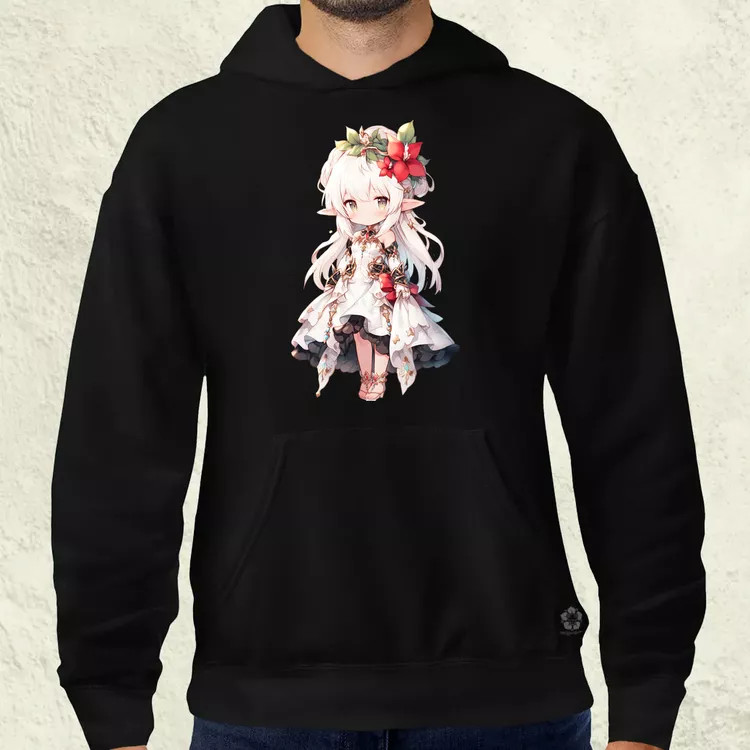 Chibi elf hercegnő v1 férfi pulóver