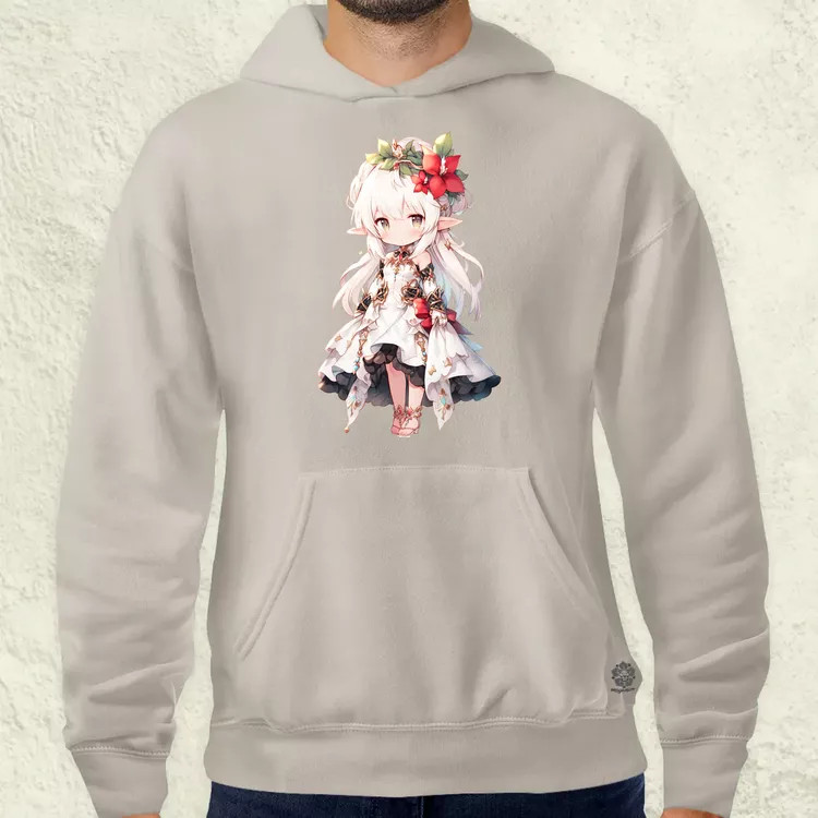 Chibi elf hercegnő v1 férfi pulóver
