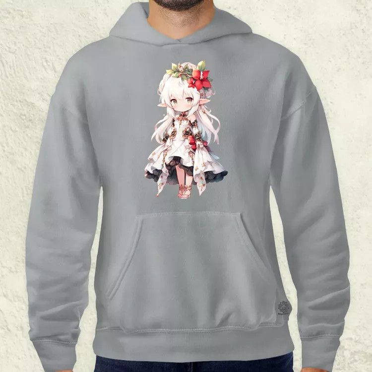 Chibi elf hercegnő v1 férfi pulóver