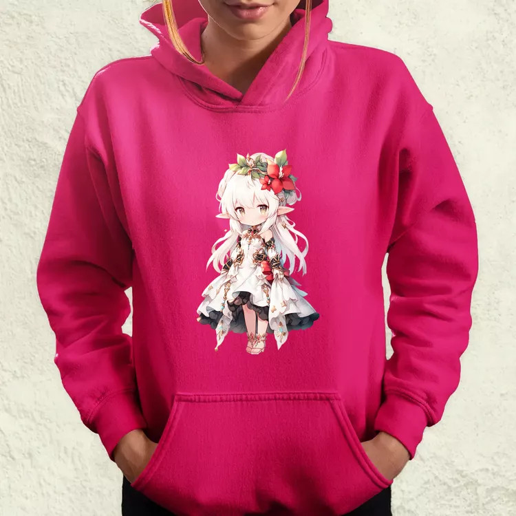Chibi elf hercegnő v1 női pulóver